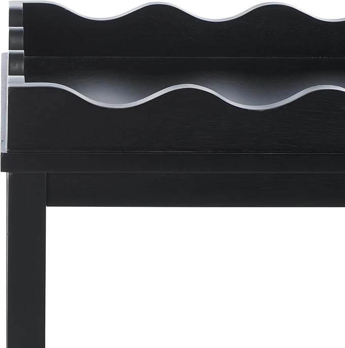 SAFAVIEH Home Collection Darlyn Matte Black 1-Drawer Rectangle Accent Table