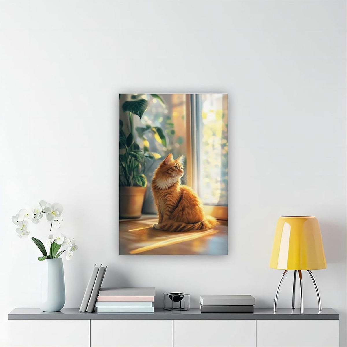 Personalized Wall Art for Wall Custom Photo Print on Canvas Wall Art for Wedding Pet Family Lovers Birthday Keepsakes Unframed Rolled Canvas Printed 12x8in