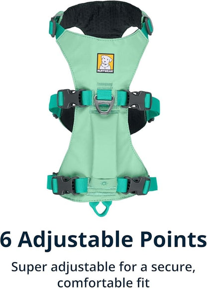 Ruffwear, Flagline Dog Harness, Lightweight and Reflective, No Pull Dog Lift Harness for Hiking, Running and Everyday Use, Sage Green, Medium