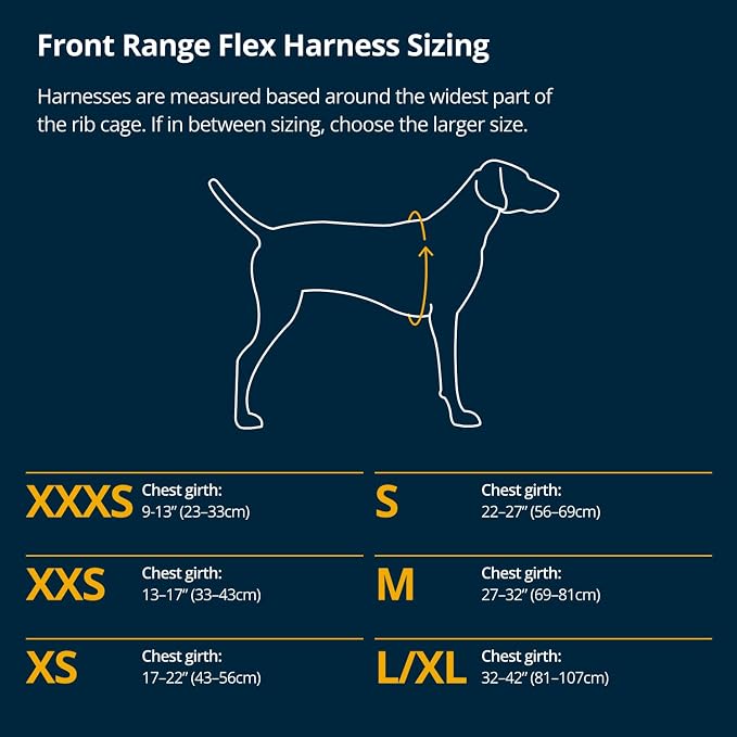 Ruffwear, Front Range Flex Dog Harness, Engineered Knit Construction for Ultimate Fit and Mobility, Lightweight Flexible Everyday Harness with Dual Leash Clips, Polar Blue, Medium