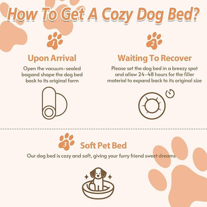 JOLLYVOGUE Calming Small Dog & Cat Bed for Indoor Cats - 20 inches Washable Donut Bed for Kittens & Puppies, Anti-Anxiety Round Fluffy Plush Pet Beds (Fits up to 15 lbs, Black)