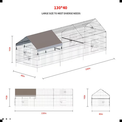 Poultry Farming Outdoor Metal Chicken Coop