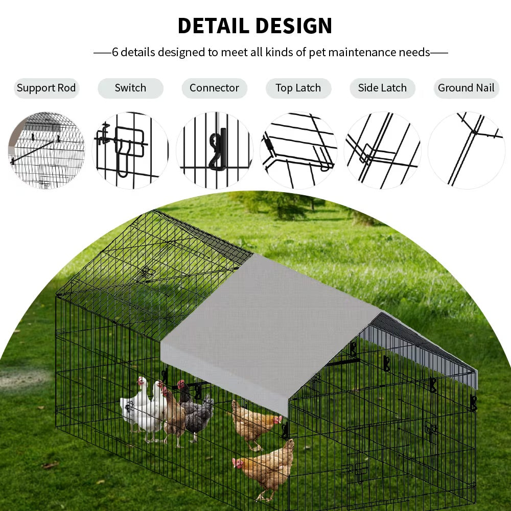 Pointed Wire Chicken Coop For Poultry Breeding