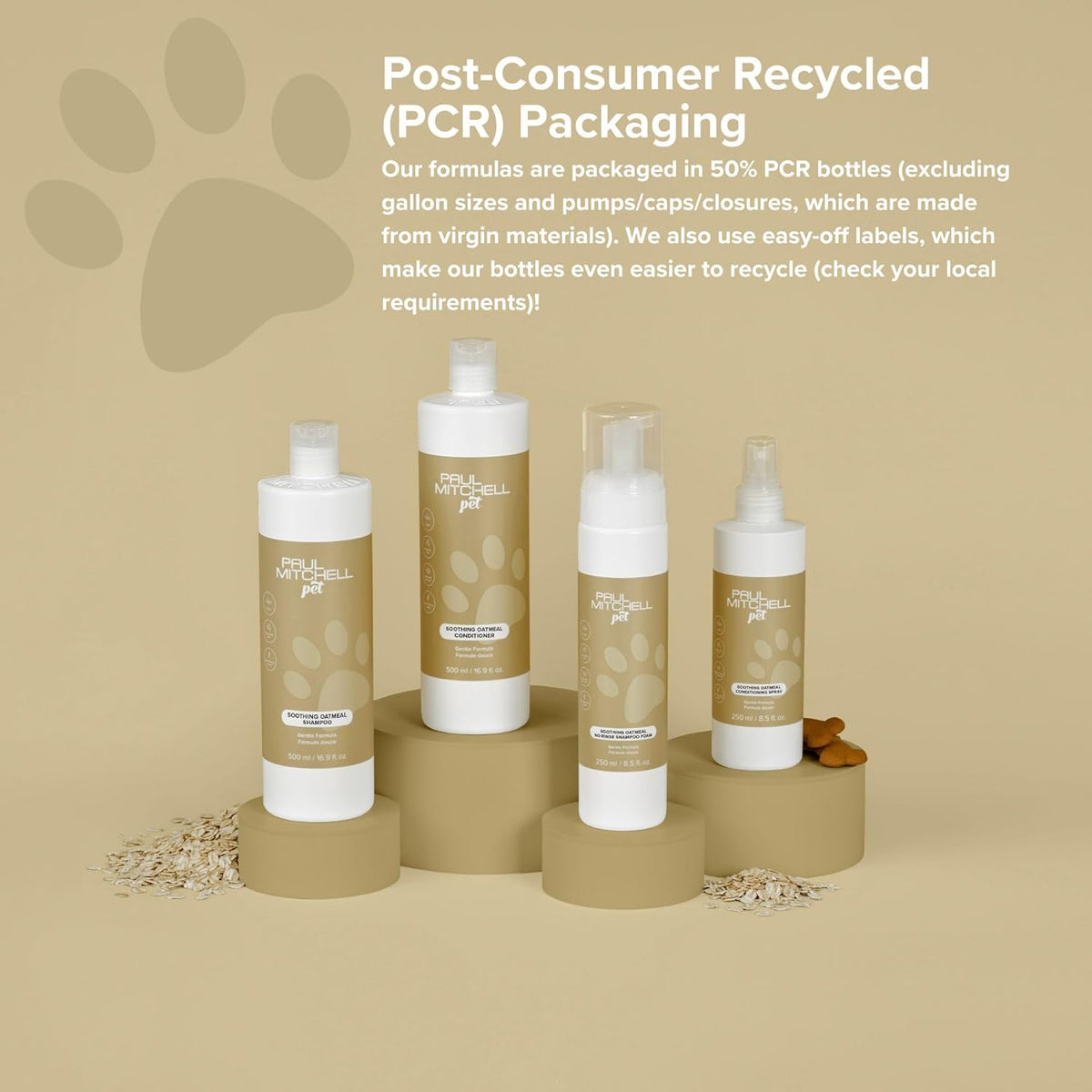 Paul Mitchell Pet Soothing Oatmeal Conditioning Spray, Gentle Formula, Grooming Spray for Dogs, 8.5 fl. oz