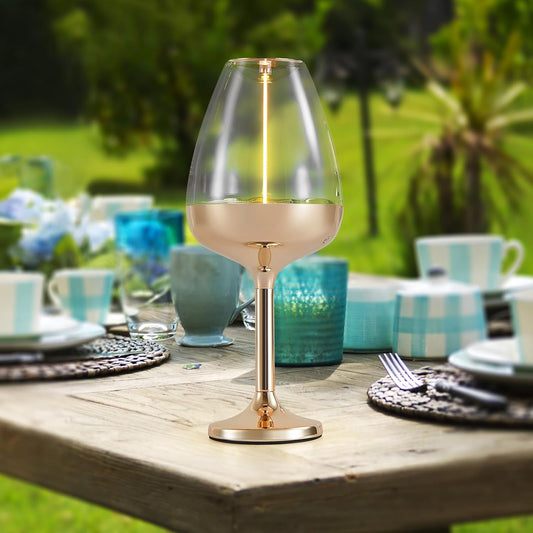 Romantic Cordless Table Lamp Adjustable - Table Lights 3 Modes (Light, Dark, Breathing), Touch Lamp, Battery Operated-IP65 Waterproof for Outdoor Patio/Restaurants/Home/Dinner