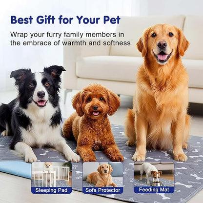 Pee Pads with Pheromones, Elite Pads for Cats, Washable Pee Pads for Dogs, Leak-Proof & Anti-Slip Pet Training Pad for Home & Travel(Gray+Gray, XL:35.4 * 31.5in)