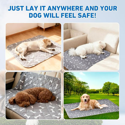 Puppy Pads with Pheromones,Washable Puppy Pee Pads for Dogs,Reusable Puppy Pads Washable for Dogs & Cats, Washable,Durable Leak-Proof & Anti-Slip Pet Training Pads for Home & Trave(Brown Puppy,L)