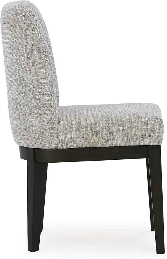 Signature Design by Ashley Burkhaus Traditional Upholstered Dining Chair, Set of 2, Dark Brown