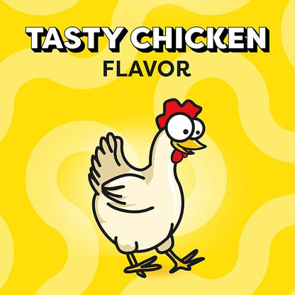 Temptations Cat Treats Classic Crunchy and Soft Cat Treats, Tasty Chicken Flavor, 3 oz. Pouch (Pack of 12)
