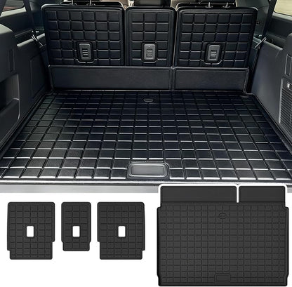 All-NEW 2025 Cargo Mat with Backrest Protection for Ford Expedition MAX(Only Fit MAX 7&8 Seats) TPE All Weather Car mat Cargo mat with Backrest