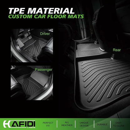 All Weather Floor Mats & Cargo Liner for Hyundai Tucson Plug in Hybrid 2022-2025 2026 (PHEV) Custom Fit Full Set Accessories - Black