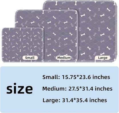 Puppy Pads with Pheromones,Washable Puppy Pee Pads for Dogs,Reusable Puppy Pads Washable for Dogs & Cats, Washable,Durable Leak-Proof & Anti-Slip Pet Training Pads for Home & Trave(Brown-1+Brown-2,M)