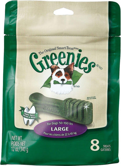Greenies Original Large Dental Dog Treats, 12 oz. Pack (8 Treats)