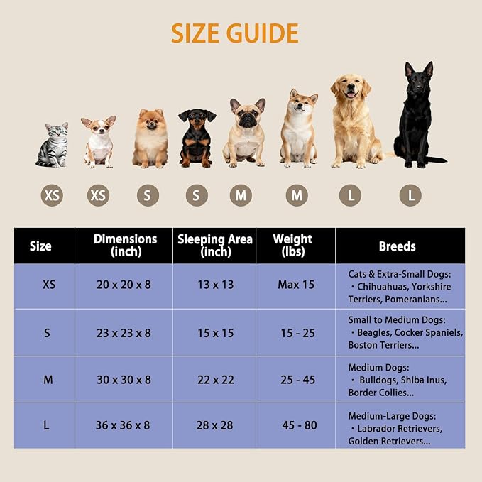 Calming Donut Dog Beds Large Sized Dog - Washable Removable Cover Non-Slip, Round Pet Bed Warming Fluffy Plush Faux Fur Anti-Anxiety Thick Cushion, Fits up to 80 lbs (Coffee, 36")