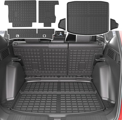 xipoqix Cargo Mat Backrest Mat Compatible with 2017-2022 Honda CRV Cargo Liner Back Seat Protector Replacement for 2017-2021 2022 Honda CR-V Accessories(Trunk Mat+Backrest Mat)