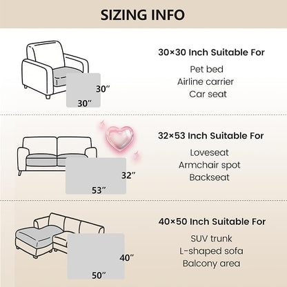 gogobunny 3X Stronger Waterproof Pet Blanket, Scratch Proof Furniture Protector for Dogs Cats, Reversible Cover 32x53 Inch, Dark Blue