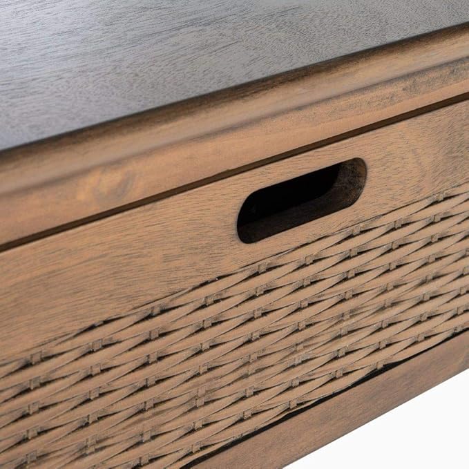SAFAVIEH Home Collection Landers Brown 2-Drawer Console Table CNS5710C