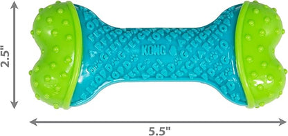 KONG CoreStrength Bone - Dog Dental Chew Toy - Durable, Multi-Layered Dog Toy for Enrichment Play & Dental Care - with Textured Body for Teeth Cleaning - for Medium/Large Dogs (Pack of 2)
