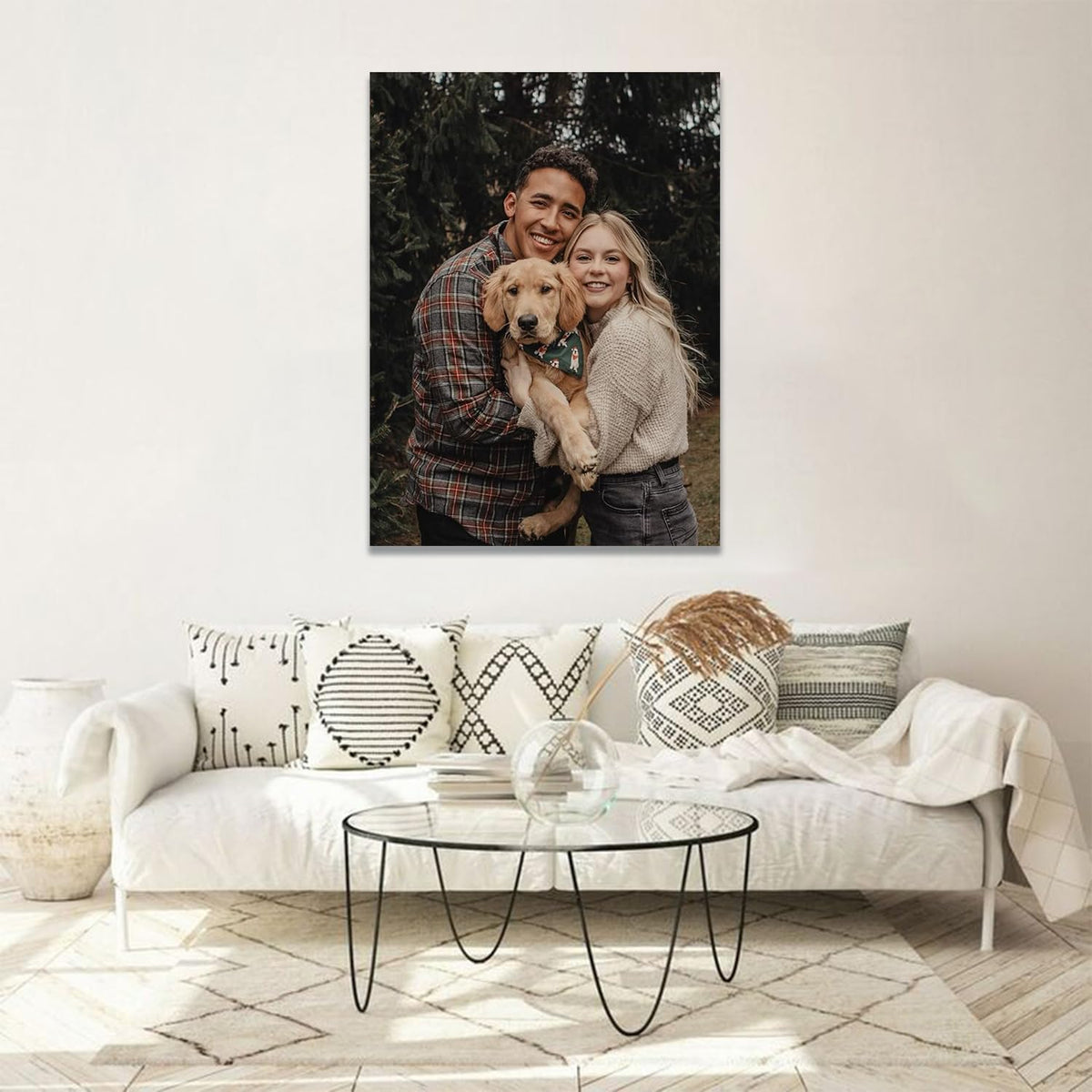 GZZFXXD Personalized Custom 36''x48'' Canvas Prints with Your Photo/your Image Large Wallart Wall Decor for Bedroom Dining room Living room Children's room(Unframed)