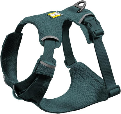 Ruffwear, Front Range Flex Dog Harness, Engineered Knit Construction for Ultimate Fit and Mobility, Lightweight Flexible Everyday Harness with Dual Leash Clips, Deep Teal, Large/X-Large
