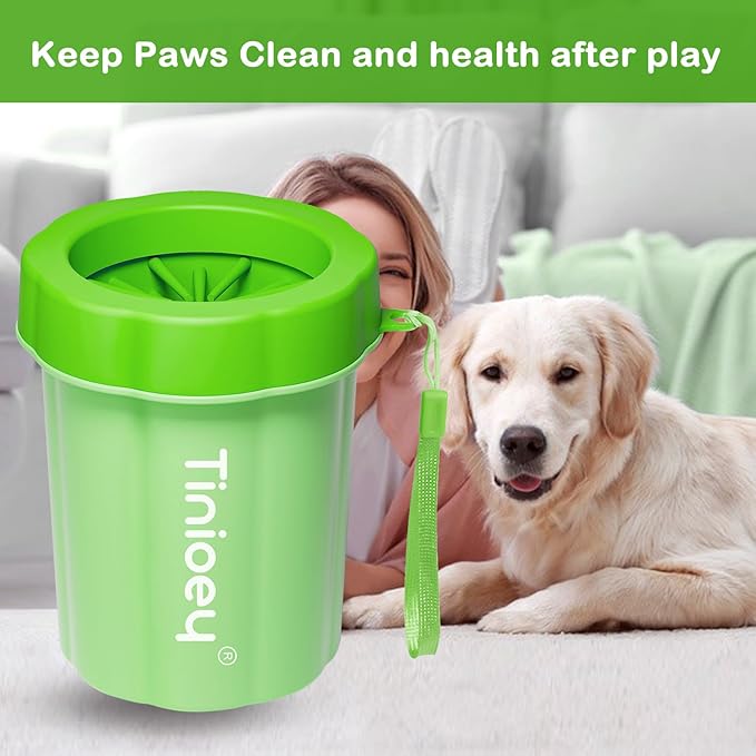 Paw Cleaner for Medium Dogs (with 3 Absorbent Towels) - Muddy Foot Washer for Pets