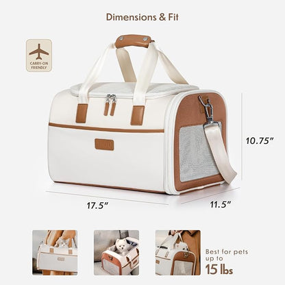 Traveler's Choice Argo Pawsport to Adventure Pet Carrier, Tan