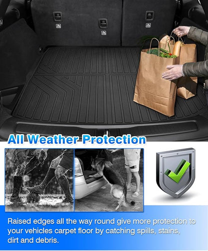 Cartist Cargo Liner for Jeep Grand Cherokee 2022-2026 5 Seater Only (NOT for WK or Grand Cherokee L), All Weather Trunk Mat for Cherokee Accessories, Heavy Duty Car Mats, Car Accessories