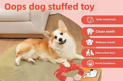 RED Crab Dog Toys -Cute King Crab Squeak Plush Dog Toy for Aggressive chewers,Dental Toy for Aggressive Chewers, Large/Small Breed (13.78 inch)