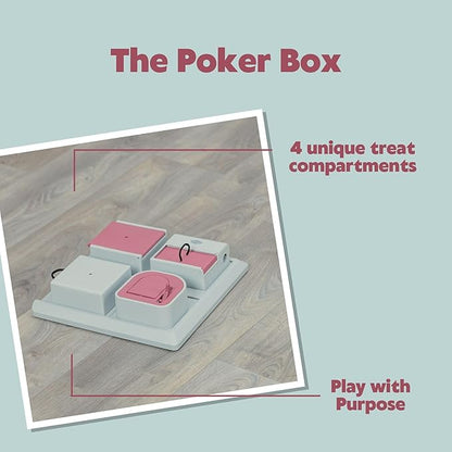 TRIXIE Cat Activity Poker Box Strategy Game, Slow Feeder, Interactive, Treat Toy,All Breed Sizes
