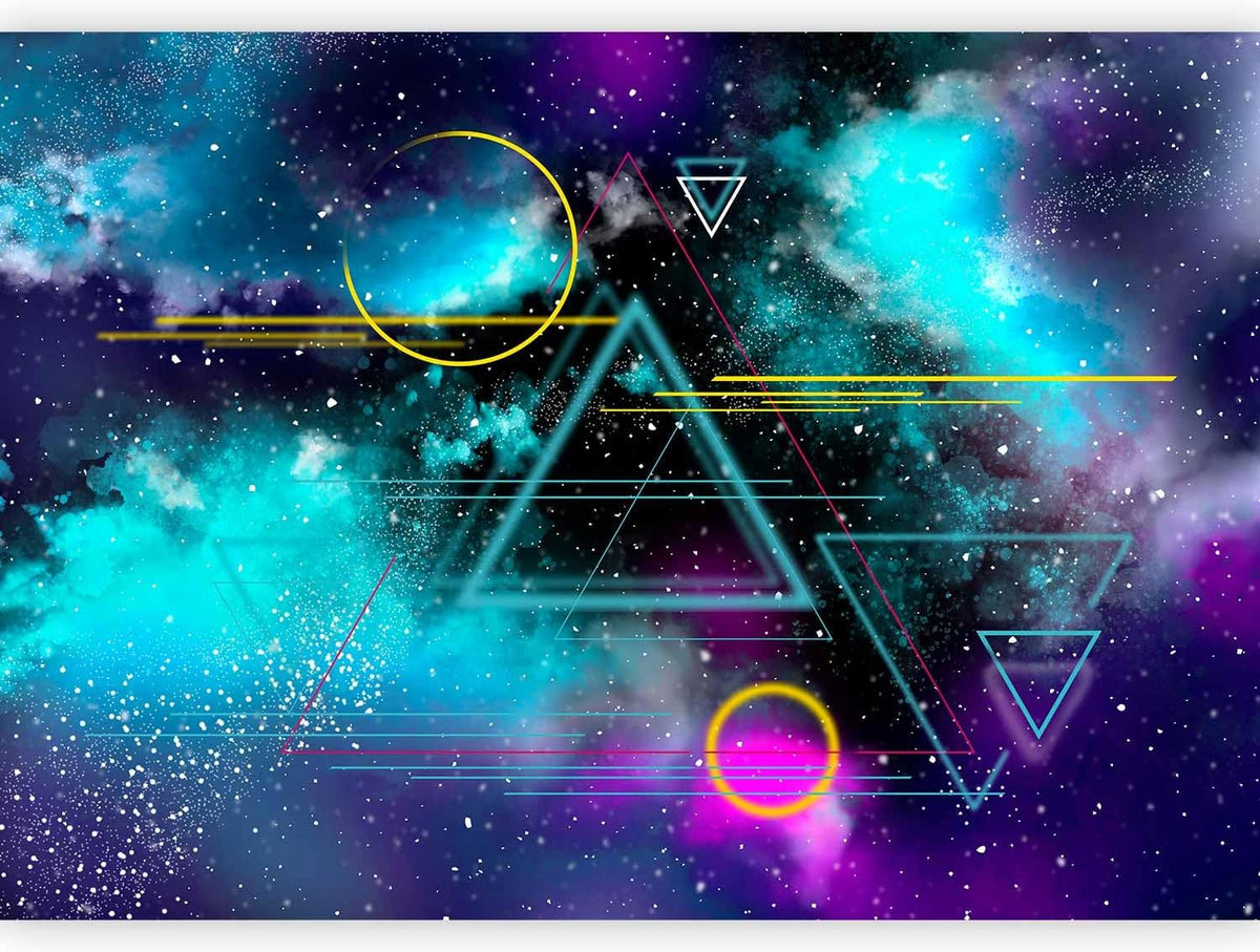 artgeist Wall Mural Galaxy 154x110 in - Peel and Stick Self-Adhesive Wallpaper Removable Large Sticker Foil Wall Decor Print Design Mural Cosmos Galaxy Cosmonaut Astronaut a-A-10328-a-a