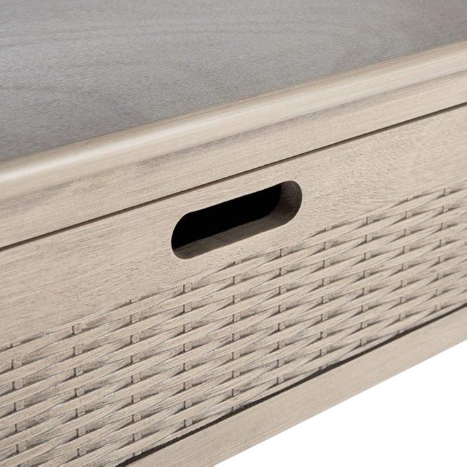 SAFAVIEH Home Collection Landers Greige2-Drawer Console Table CNS5710D, Greige