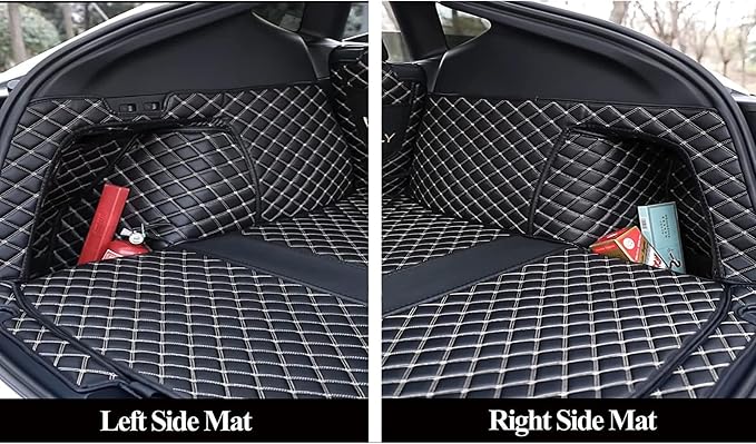 Car Trunk Mat Compatible with BMW X5 2014-2018 7 Seat- All Weather & Season, Large Coverage, Cargo Liner Trunk Replacement (Coffee