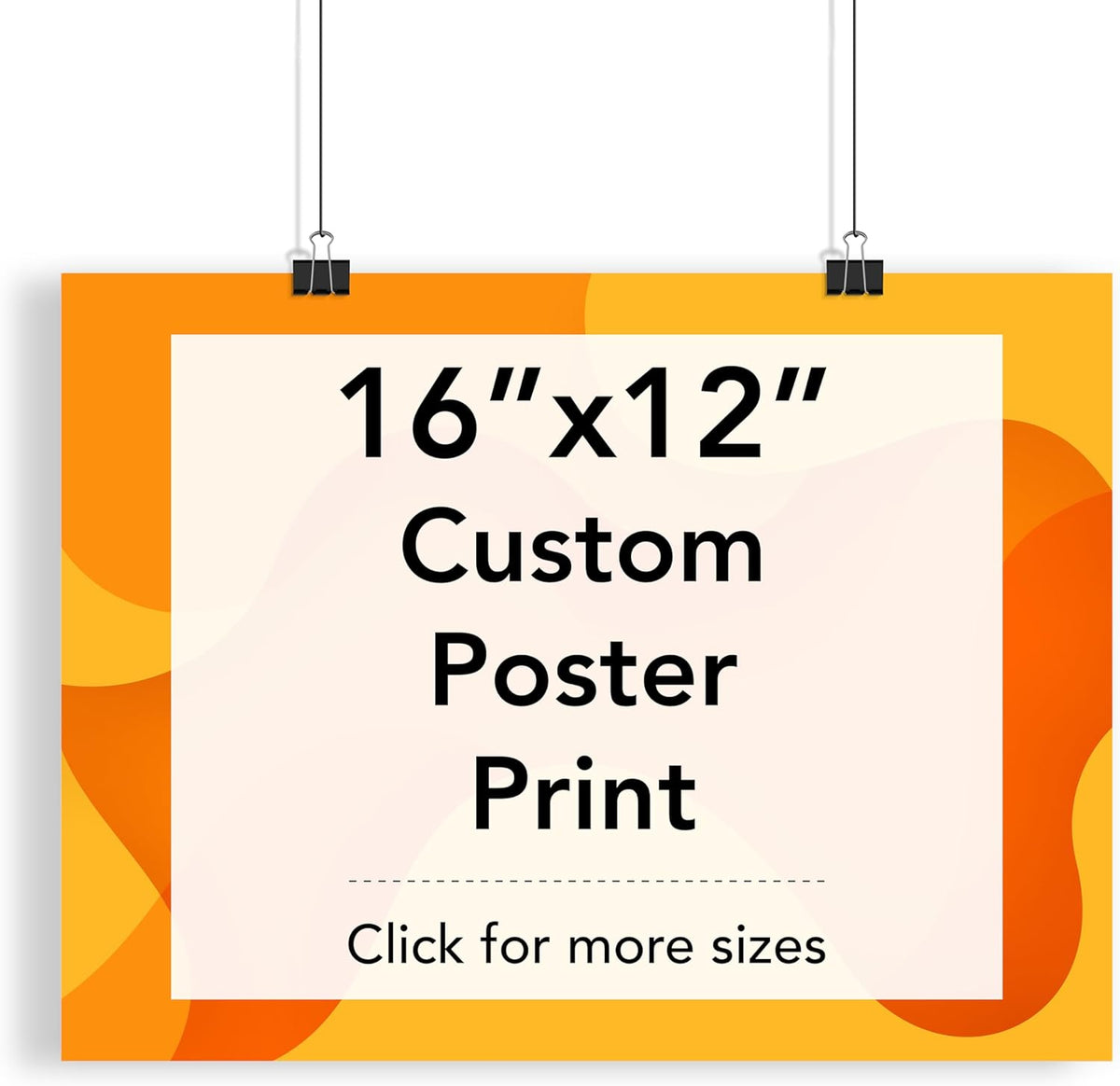 Custom Poster Print, 16x12, Upload Any Photos/Images, Personalized Photo Prints, DIY Your Own Poster, Photo to Poster Printing