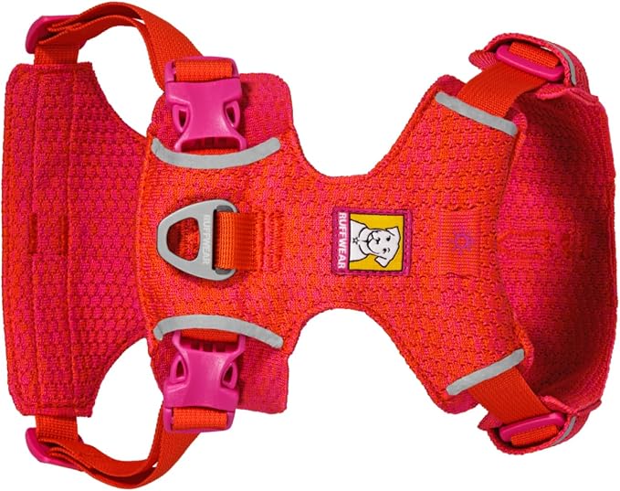 Ruffwear, Front Range Flex Dog Harness, Engineered Knit Construction for Ultimate Fit and Mobility, Lightweight Flexible Everyday Harness with Dual Leash Clips, Rose Violet, Small