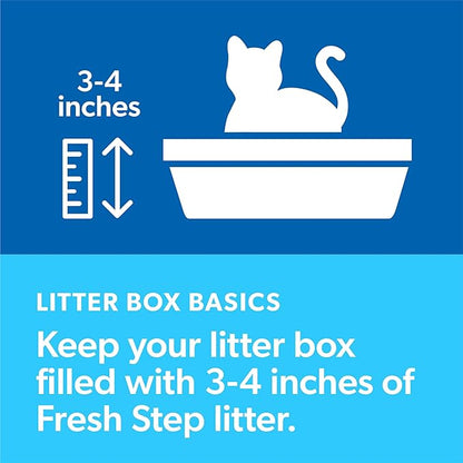 Fresh Step Clumping Litter with Febreze Freshness Gain Original Scent, Low-Dust Formula with Ammonia Block Technology, 14 lb. Box (Pack of 2)