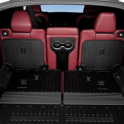 Backrest Mats for Acura MDX 2022-2026, All Weather TPE Black Second Row Seat Back Cover Mat Replacement for Honda Pilot 2023-2026