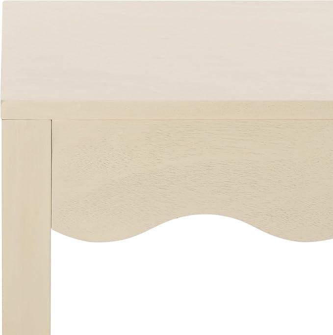 SAFAVIEH Home Collection Litith Sand Square Wave Accent Table