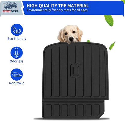 Rongtaod Kick Mats Compatible with 2026 Hyundai Palisade 7 Seater Cargo Mat Trunk Mat Back Seat Cover Protector 2nd Row Captain Chairs TPE All Weather Palisade Accessories (2nd Row Backrest Mats)
