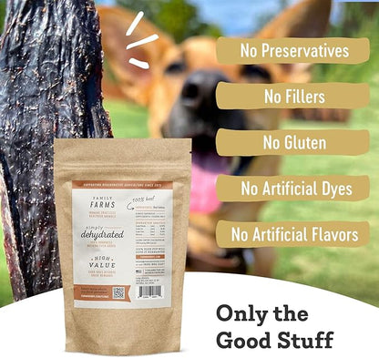 Farm Hounds - Beef Kidney - Premium Natural Beef Kidney Jerky For Dogs - Made From 100% Humanely Raised Cattle - Organ Treat - Great For Training & Treats - No Added Fillers - Made in USA -4oz -1 Pack