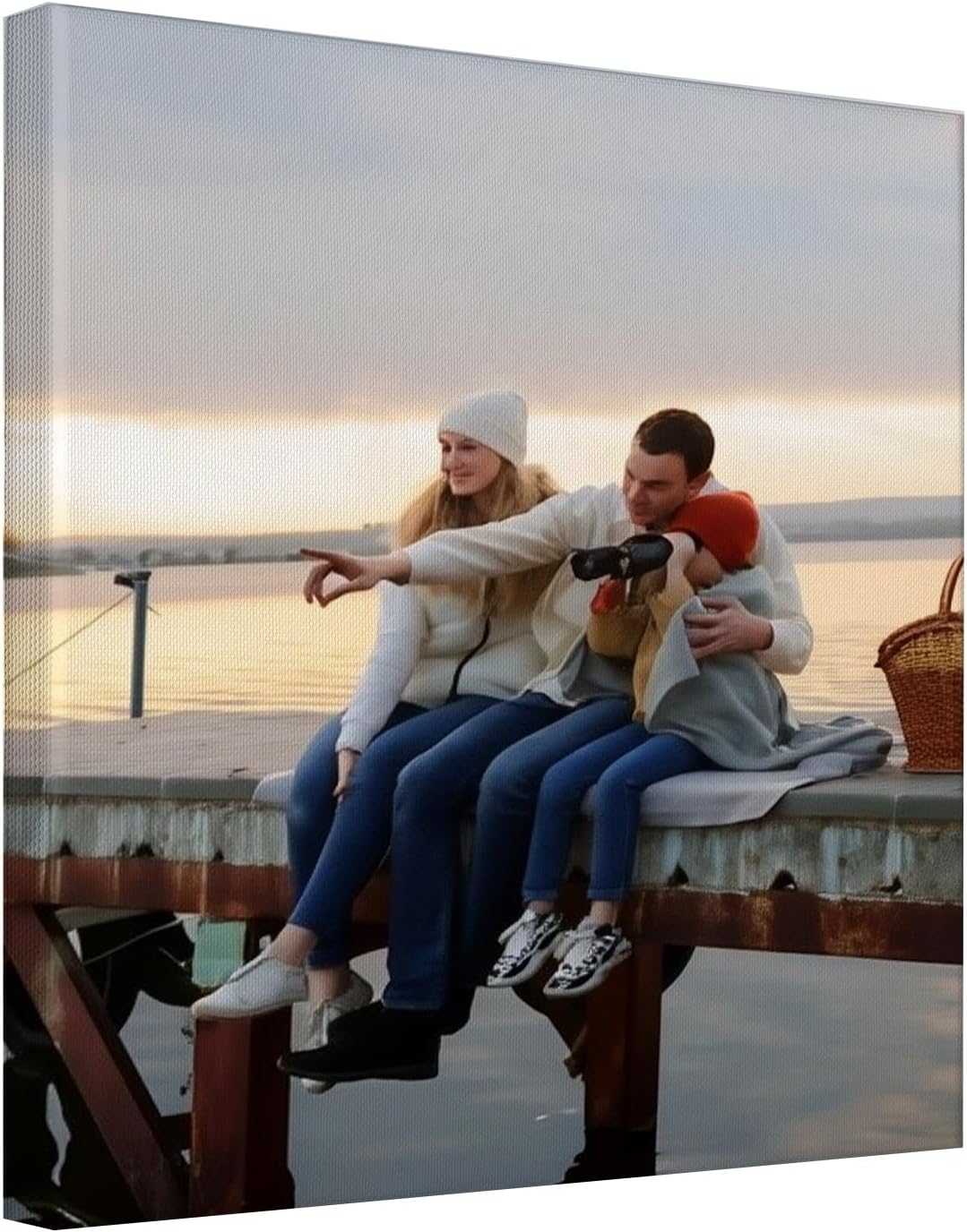 Personalized Custom Canvas Wall Art, Custom Canvas Prints With Your Photos, Customized Wall Art For Bedroom Unique Gift For Christmas Valentine'S Day Wedding Housewarming For Mom Women And Men 16×16