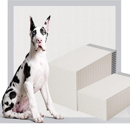 Gardner Pet 44" x 63" Extra Large Pee Pads for Dogs, ‌Enormous Puppy Pads, Dog Pads with Anti-Slip Particle, Puppy Training Pads, Grey 40 Count