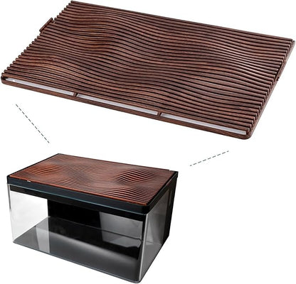 Cherry Wood Grain Top Lid for Clairnara Harmony Aquatic Tank