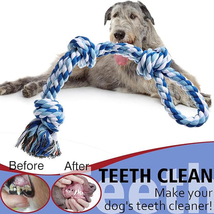 Dog Rope Toys, Indestructible Dog Toy, Dog Chew Toys for Aggressive Chewers, Tough Puppy Teething Chew Toys for Boredom, Dental Cleaning Tug of War Dog Toy, Great for Small to Large Breed