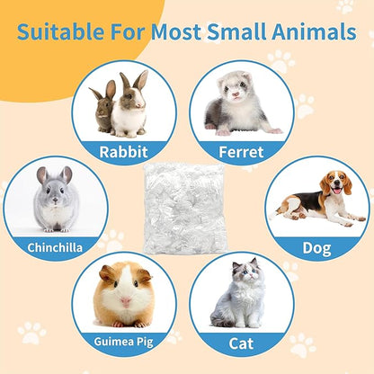 100 Pcs Disposable Cage Liners 19.7'' X 11.8'' - Clear, Plastic Toilet Film for Bunny, Hamster, Totoro, Hedgehog, Guinea Pig & Small Animal Habitats