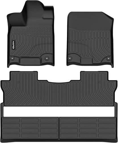 HAFIDI® Floor Mats Fit for 2017-2026 Honda Ridgeline All Weather Protection TPE Anti-Slip Automotive Floor Liners, Fits 1st & 2nd Row Full Set Custom Accessories, Black