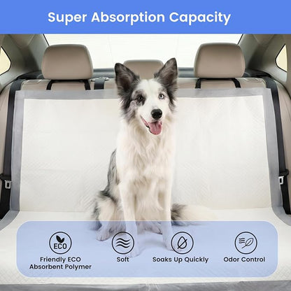 Gardner Pet 44" x 63" Extra Large Pee Pads for Dogs, ‌Enormous Puppy Pads, Dog Pads with Anti-Slip Particle, Puppy Training Pads, Grey 20 Count
