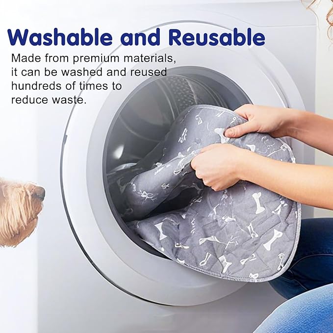 Pee Pads with Pheromones, Elite Pads for Cats, Washable Pee Pads for Dogs, Leak-Proof & Anti-Slip Pet Training Pad for Home & Travel(White, XL: 35.4" × 31.5")