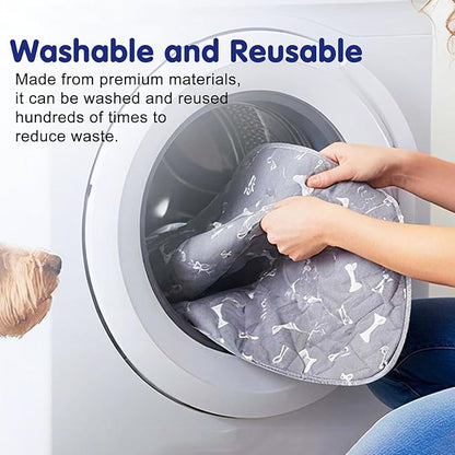 Pee Pads with Pheromones, Elite Pads for Cats, Washable Pee Pads for Dogs, Leak-Proof & Anti-Slip Pet Training Pad for Home & Travel(Brown-B, S: 11.8" × 11.8")