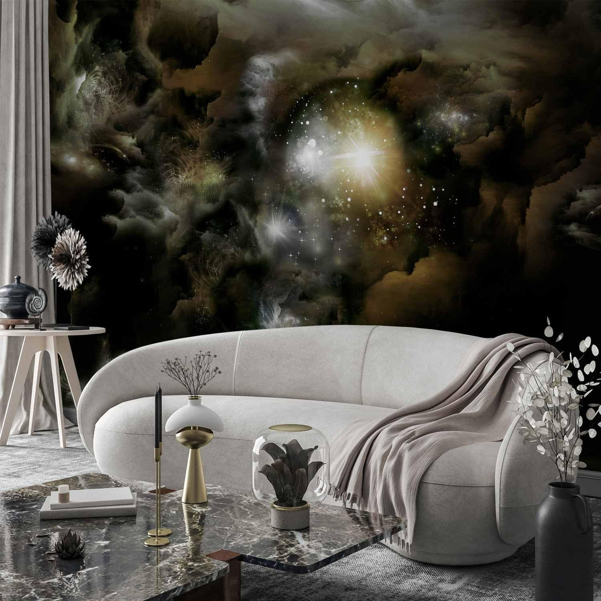 artgeist Premium Wall Mural Cosmos Galaxy 177x124 in - XXL Non-Woven Wallpaper Fleece Wall Decor Photo Print Picture Image Design Home n-A-0027-a-b