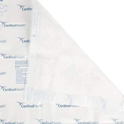 Cardinal Health Quilted Premium Comfort Underpad, Wings Maximum Absorbency, Disposable Incontinence Pads, Protective Bed Pads, Protection Pee Pad, Adults, Elderly, Kids, 30x36IN, 40 Pack | Heavy Absorbency, Disposable Underpad